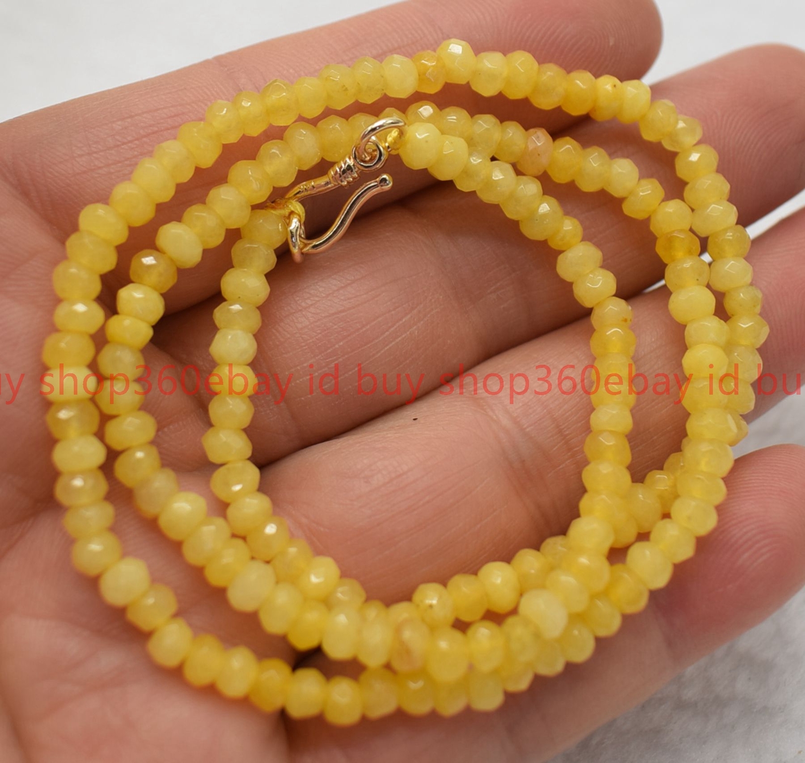 Natural Faceted 2x4mm Multicolor Jade Rondelle Gemstone Beaded Necklace 16-28in