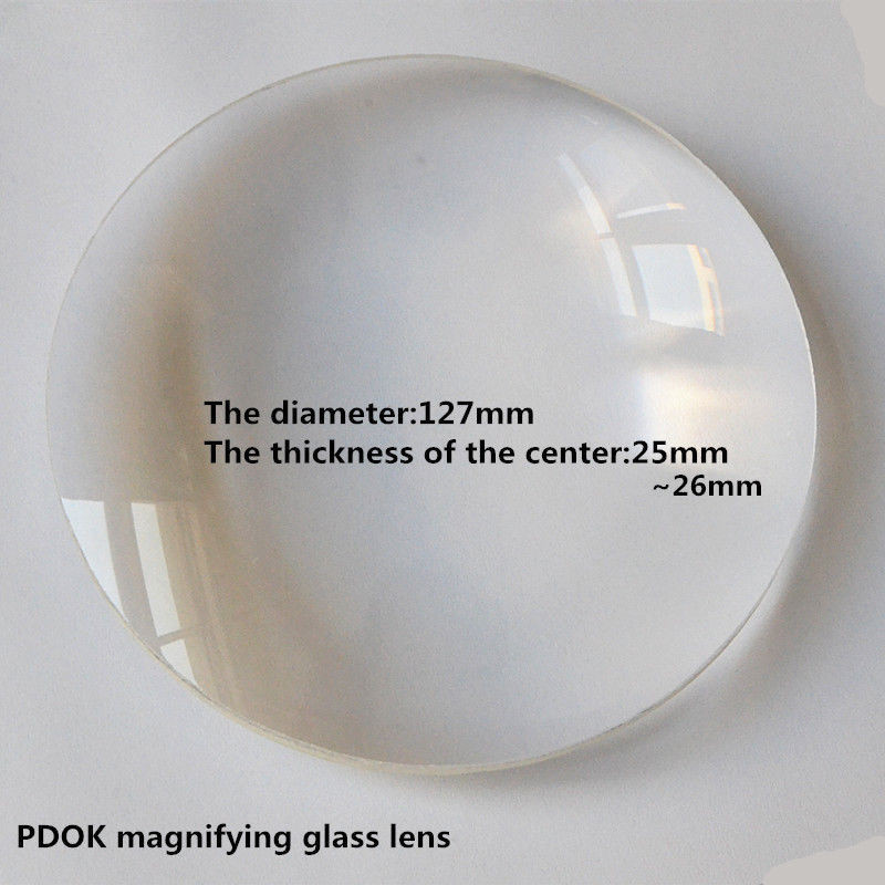 127mm 5X Desktop Magnifier Replace Lens Double Convex Lens Magnifying Glass Lens