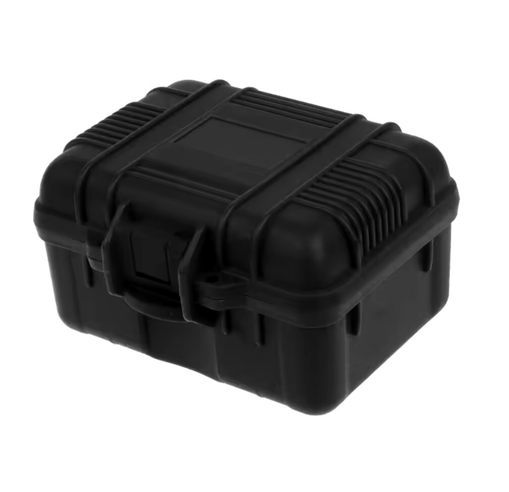 Travel Protective Watch Case / Box – Single Solid ABS Shockproof – Black
