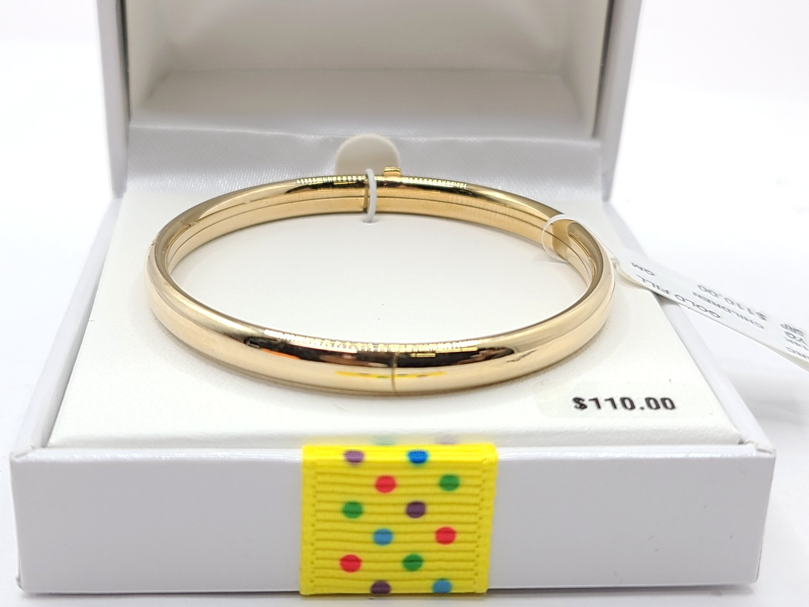 Banter by Peircing Pagoda Children 14K Gold Fill Polish Bangle – 4.5″ Diameter