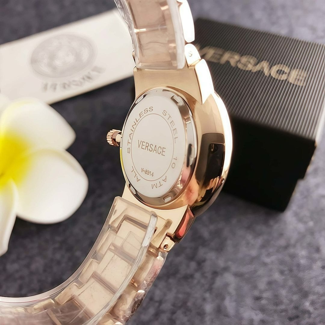Versace 31mm Quartz Watch – Classic Alloy Wristband with Box