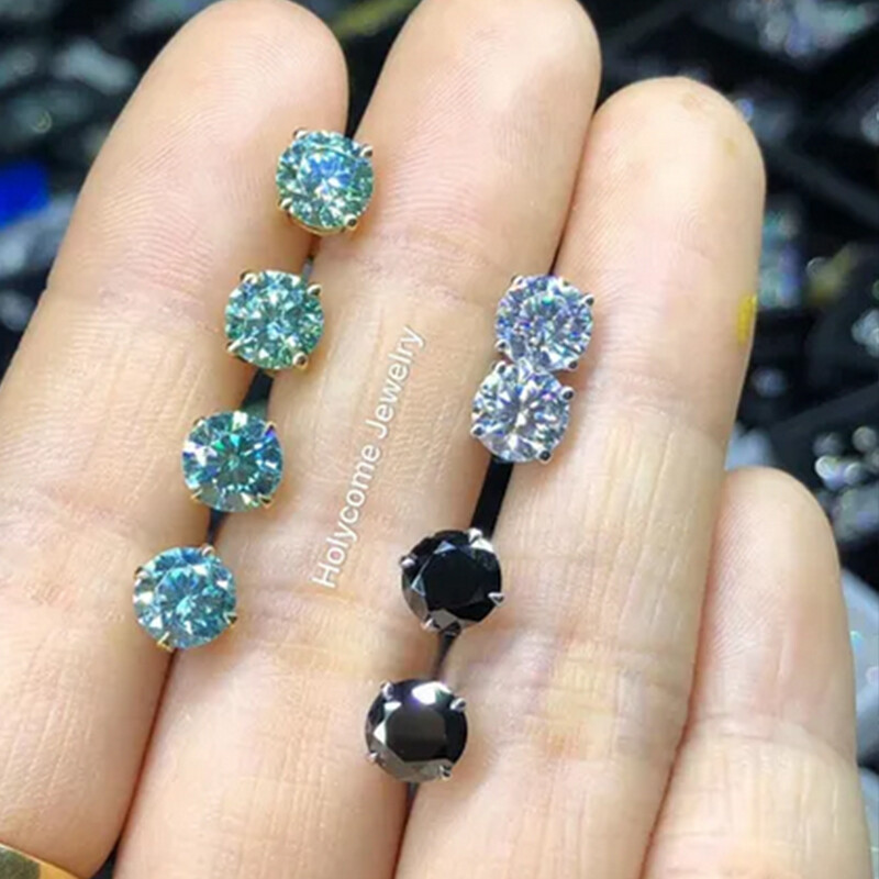Excellent D Color VVS1 Round Cut Moissanite Loose Gemstones with GRA Certificate