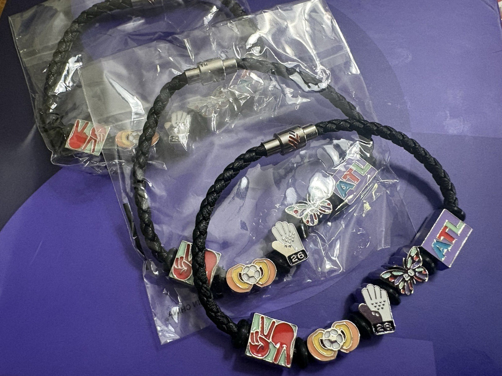 FIFA 2026 Braided Dangle Charm Bracelet, Adjustable, Magnetic