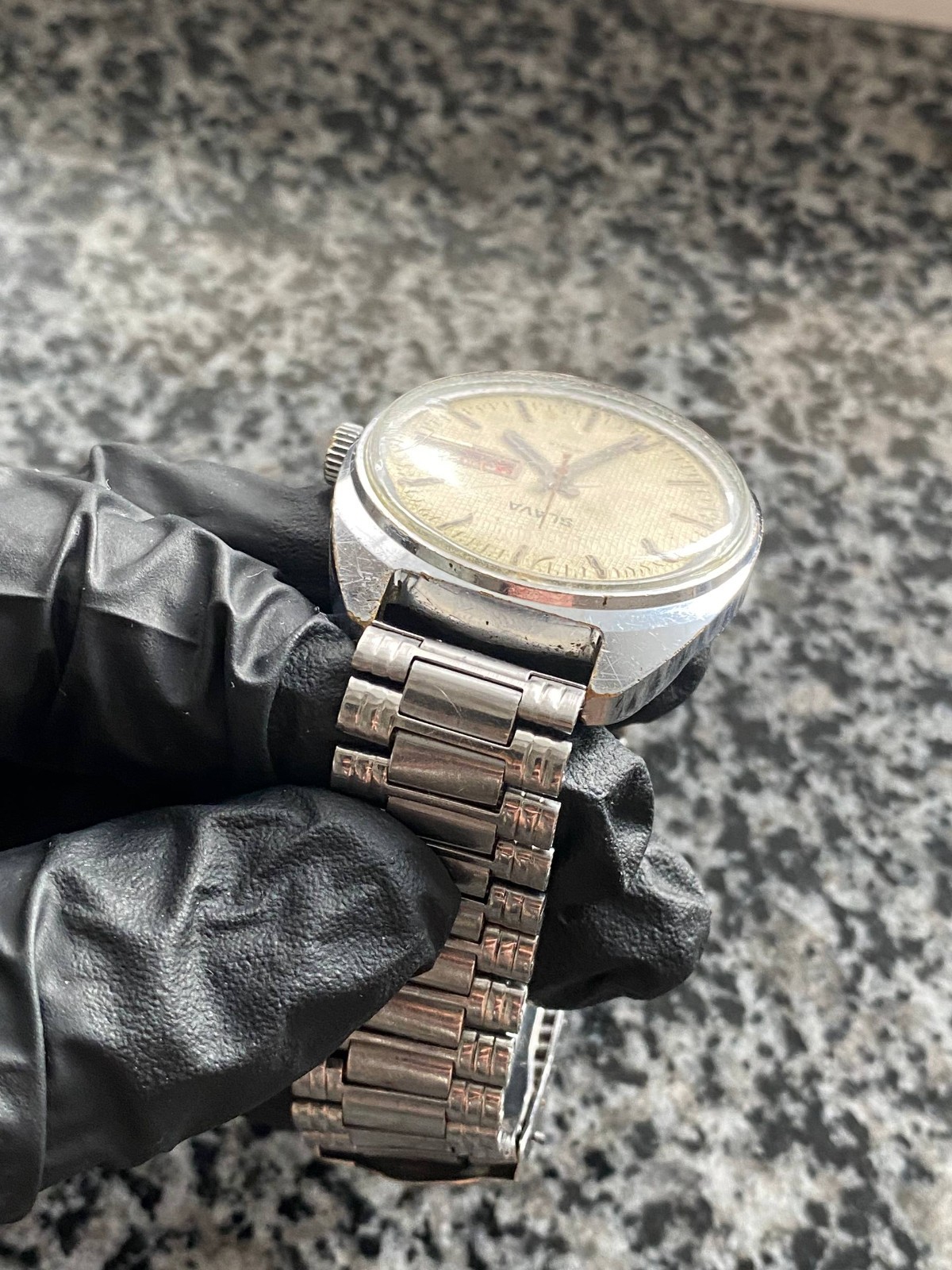 Vintage Slava Watch mechanical Original Mens Soviet Wristwach Rare USSR