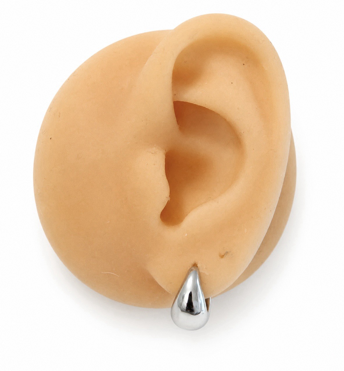 925 Silver Chunky Teardrop Huggie Hoop Earrings Small Thick Hoop Earrings B05