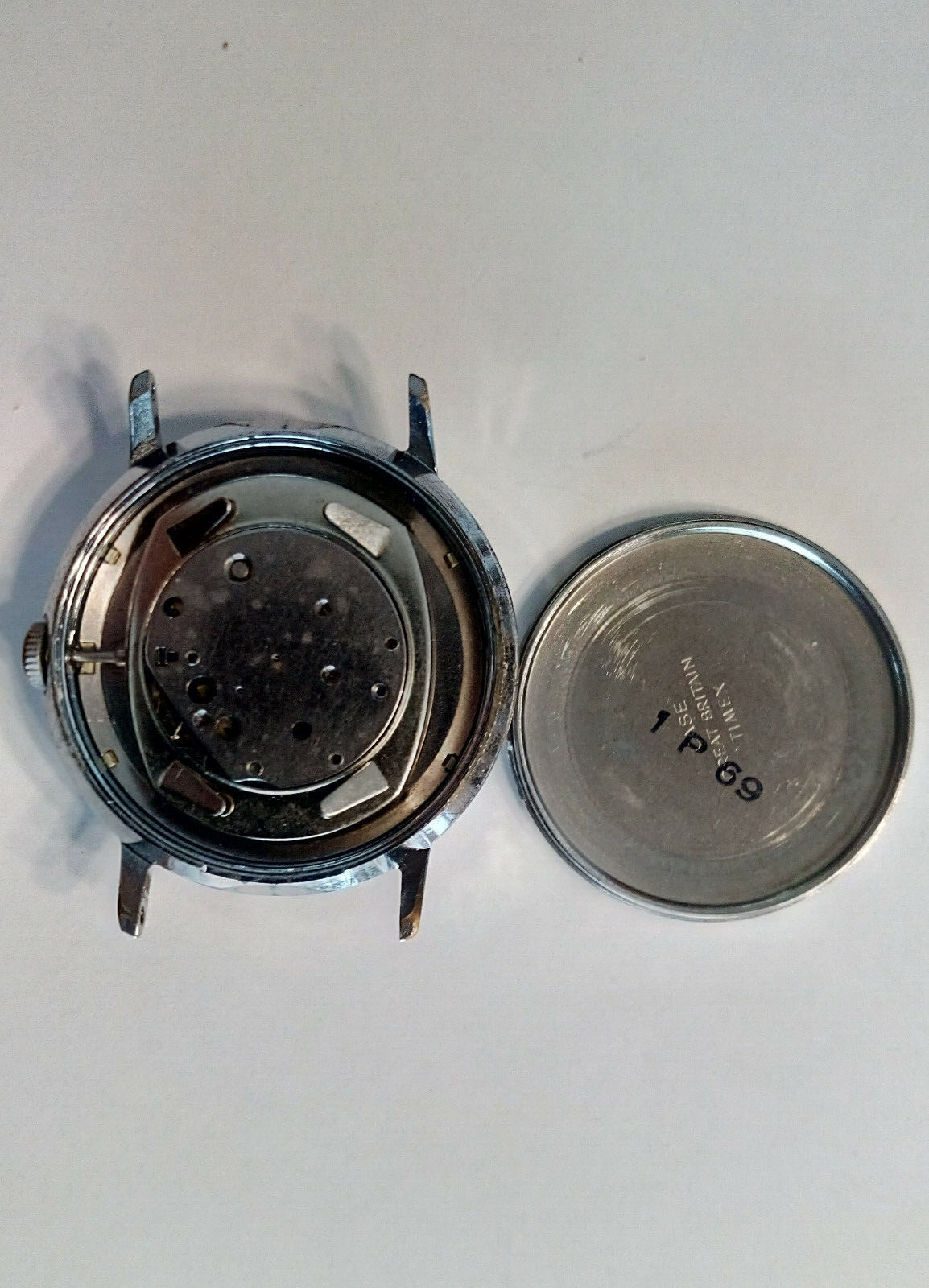 1969 Timex MARLIN Manual Wind #2017 Wristwatch Waterproof, Chrome Case