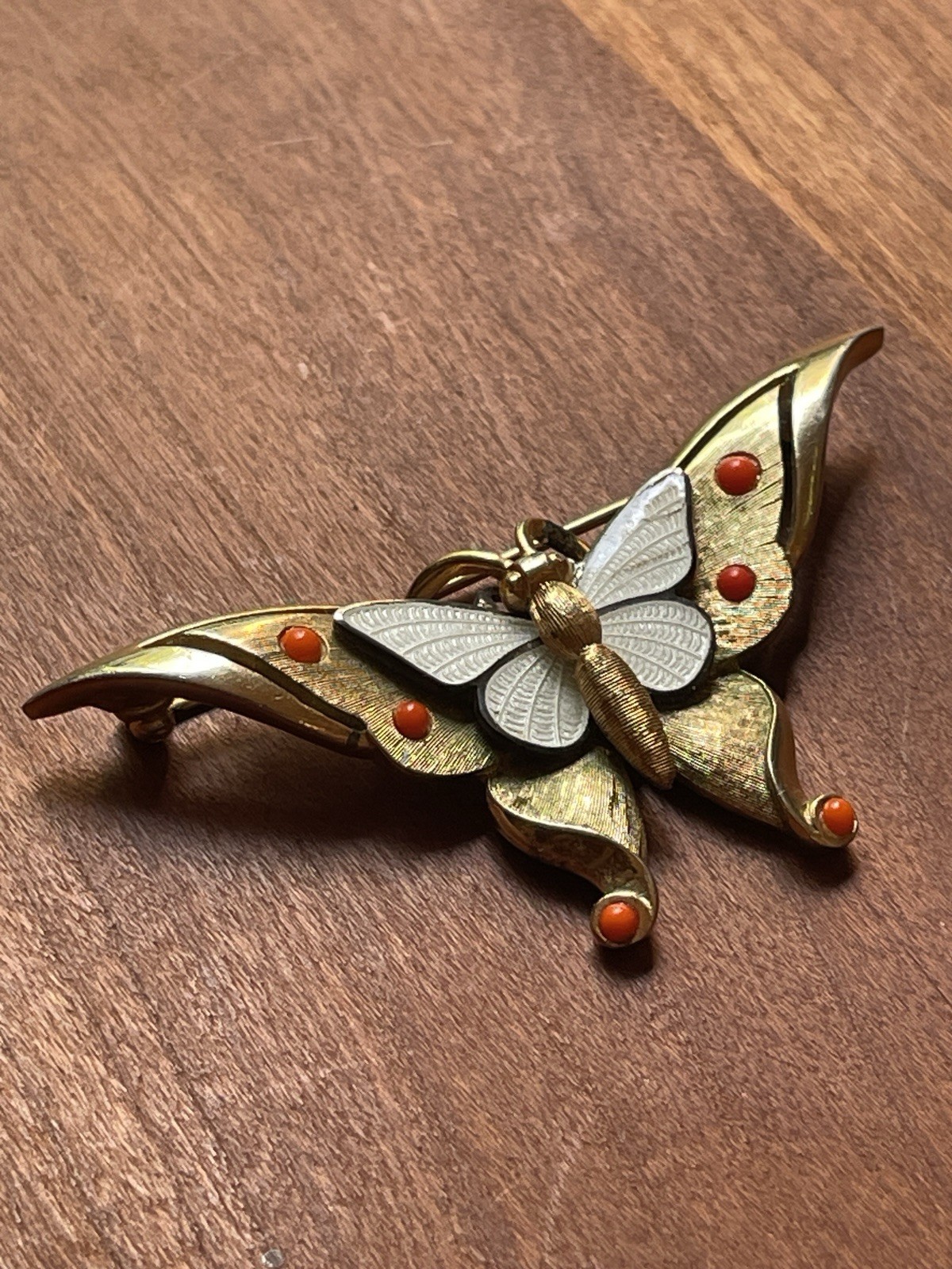 Stunning Vintage 1965 Signed Marcel Boucher Butterfly Brooch Pin (Design #9155P)