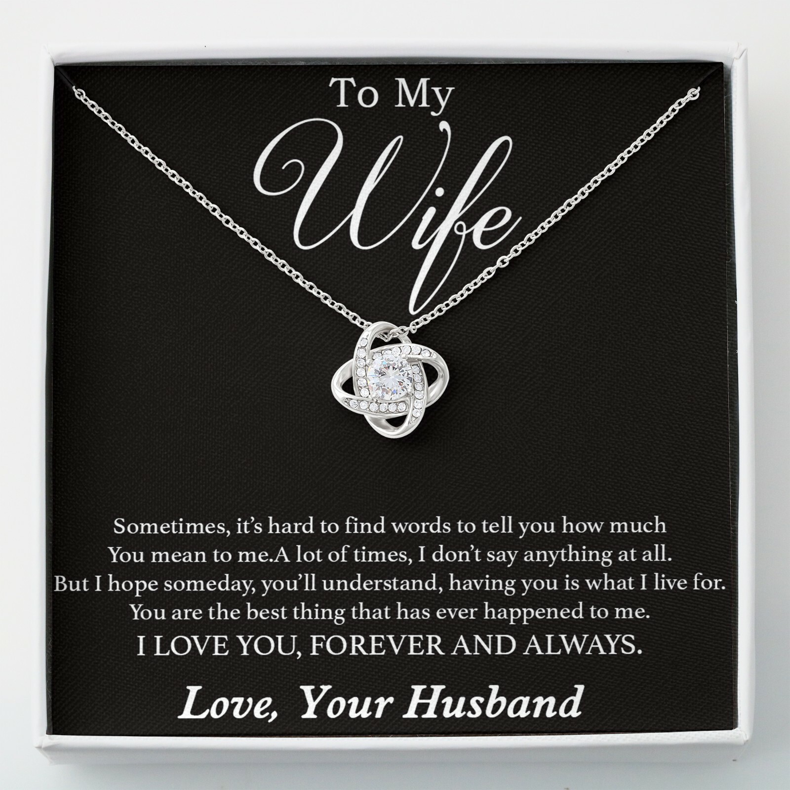 Romantic Wife Necklace Anniversary Birthday Gift For Her Jewelry