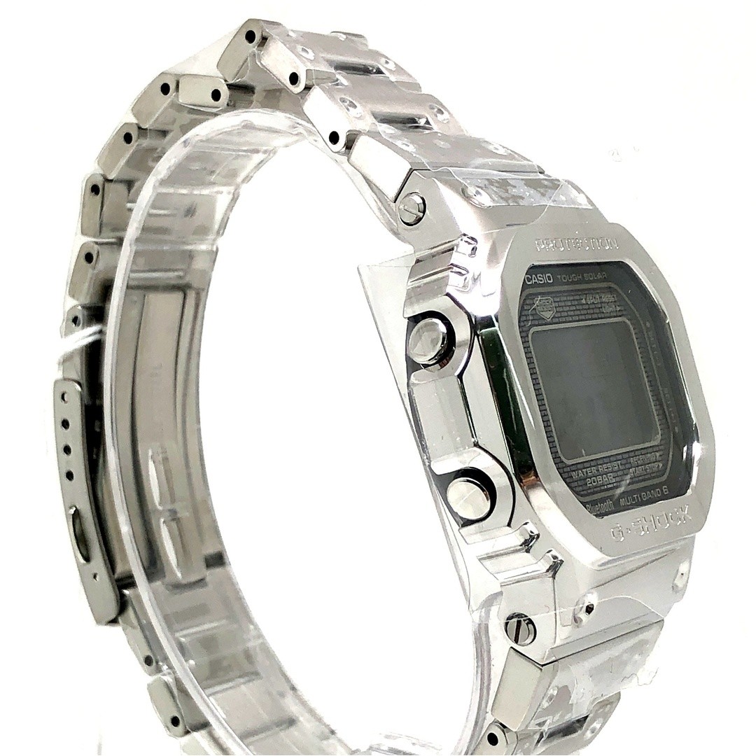 G SHOCK GMW B5000D 1 Full Metal Silver Radio Solar Bluetooth Equipped Mobile Lin