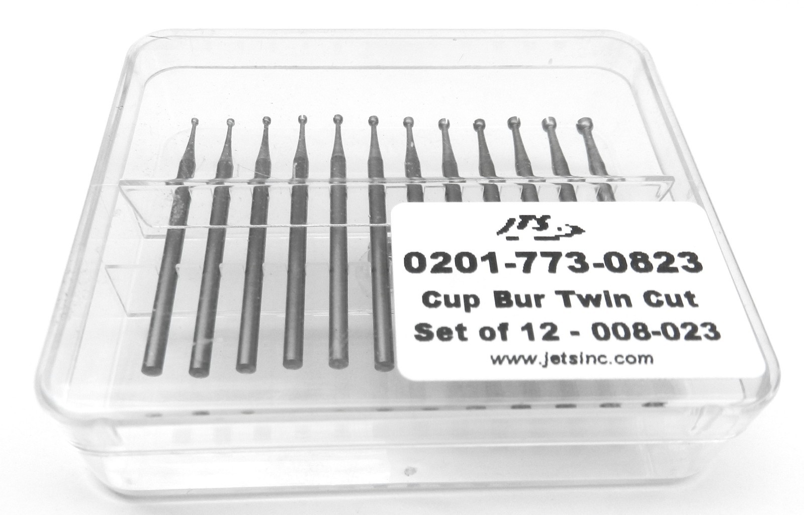 Cup Bur Twin Cut CC Fast Cut Assortment Set 12 Burs 008-023 Germany