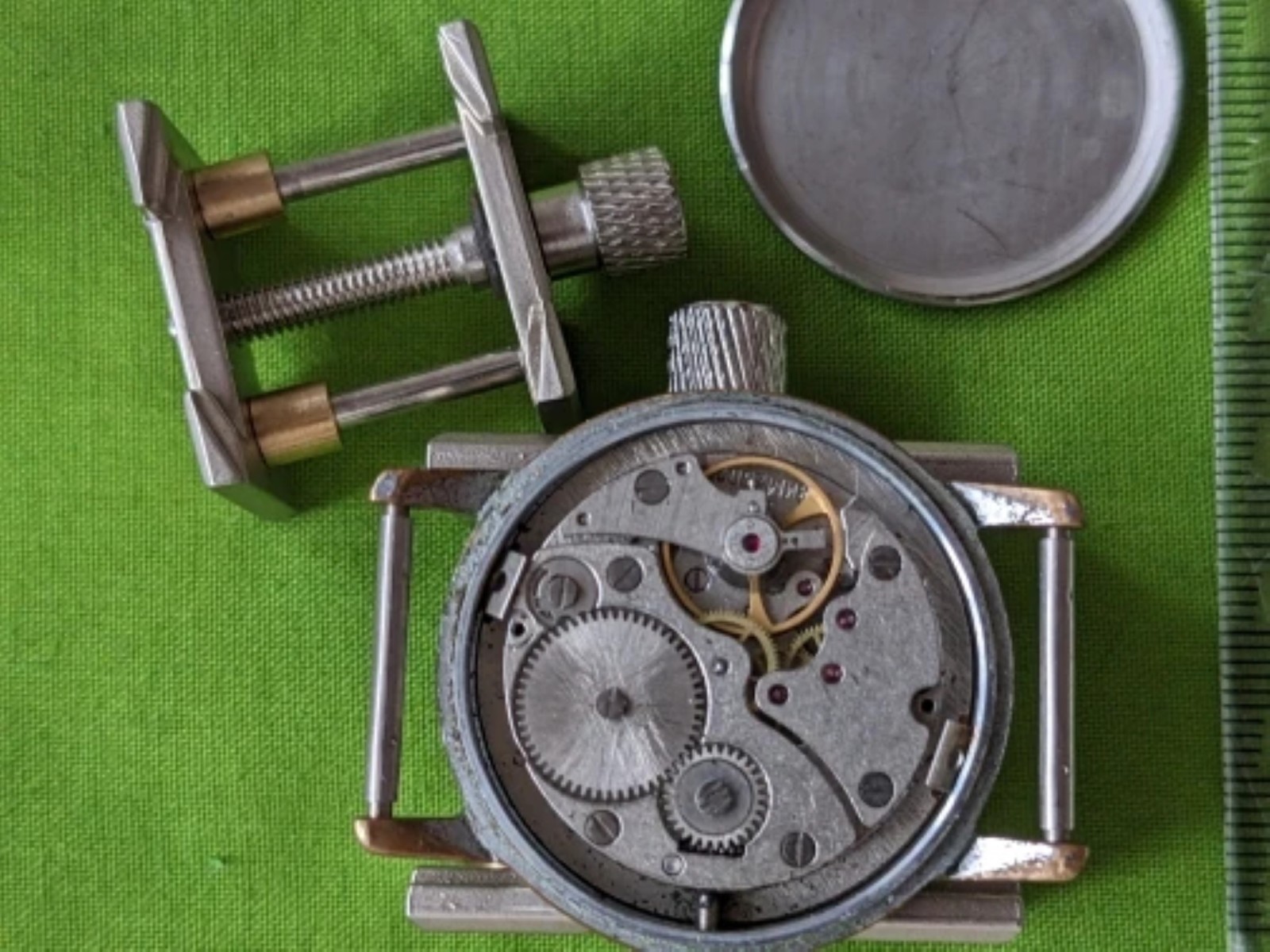 2PCS Universal 2-in-1 Watch Movement Holder Fixed Base Repair Tool Watchmaker