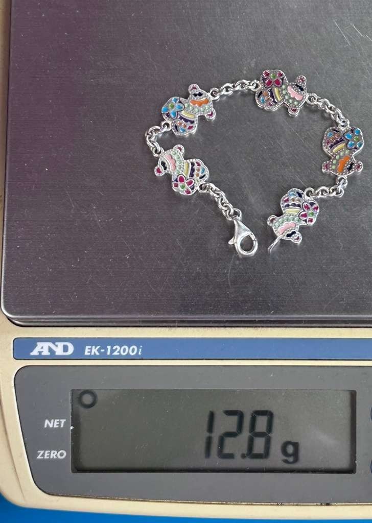 TOUS – Authentic Silver and Enamel Tous Bracelet