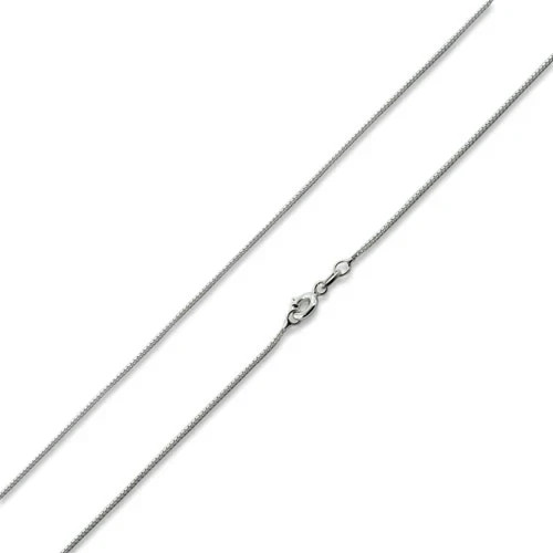 Italian 925 Sterling Silver Box Link Chain .70mm Necklace Unisex New All Lengths