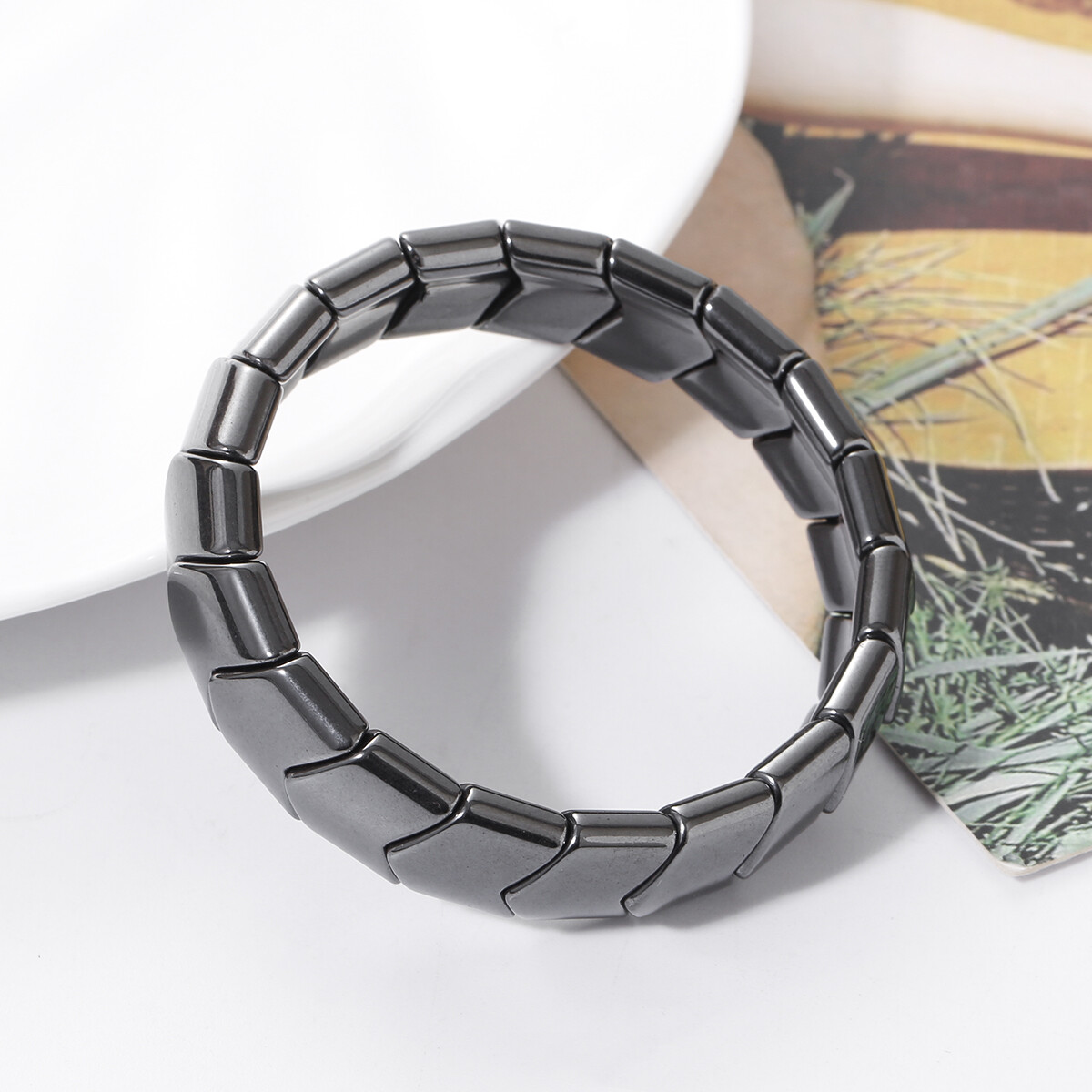 New Arrow Hematite Bracelets Men Weight Loss Magnetic Therapy Bracelets Unisex