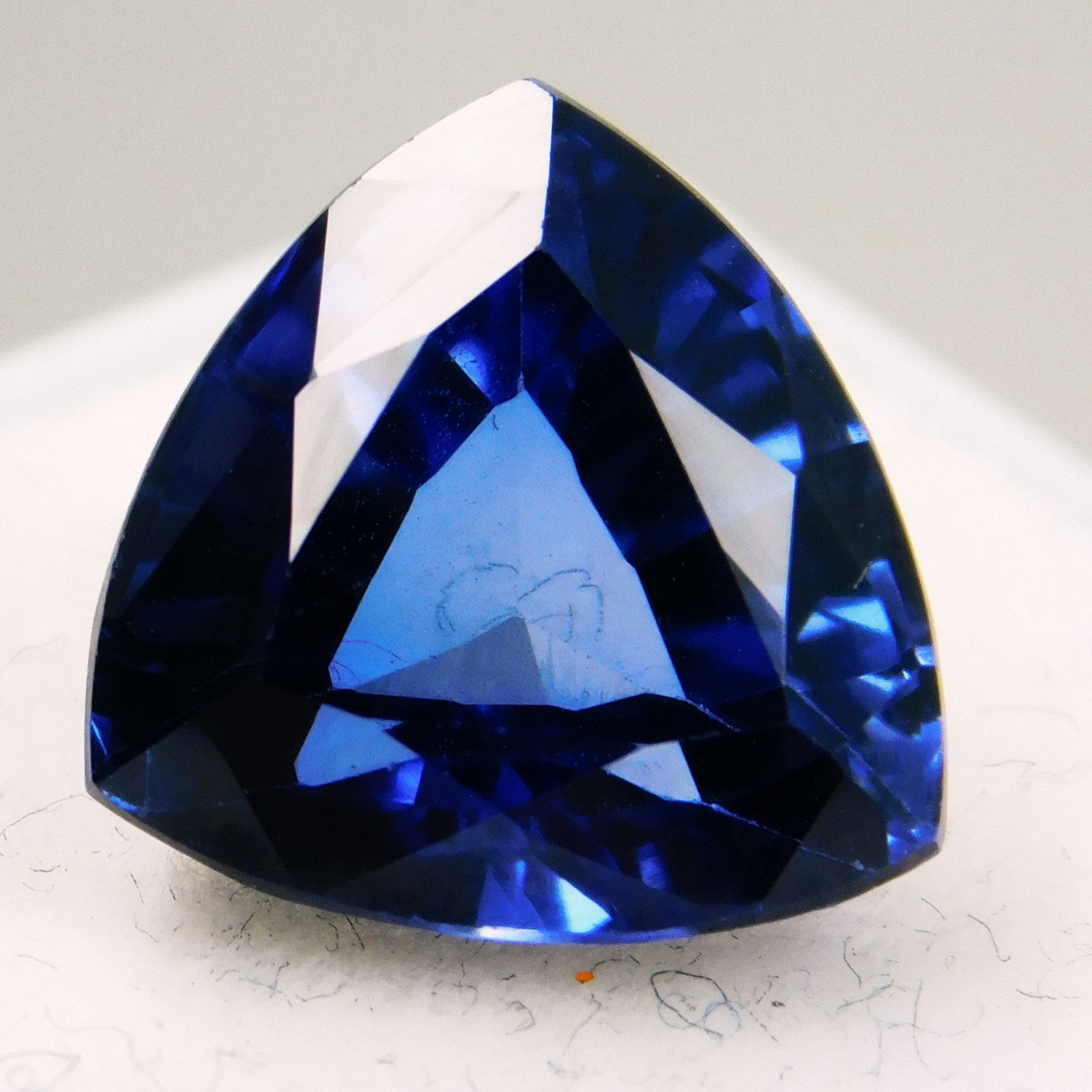 Natural Ceylon Royal Blue Sapphire 6.40 Ct Trillion Cut Certified Loose Gemstone
