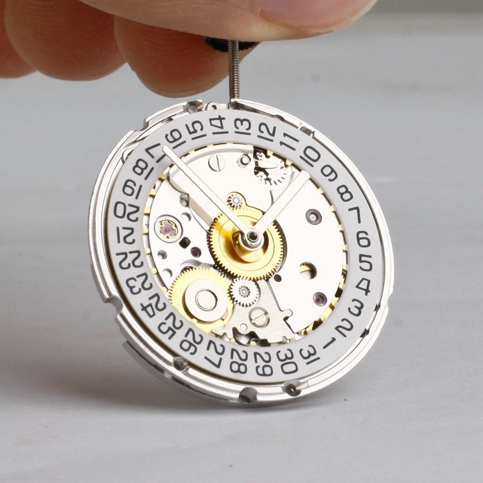 25-Jewel Retro Automatic Mechanical Watch Movement Date At 3 For ETA 2824 2824-2