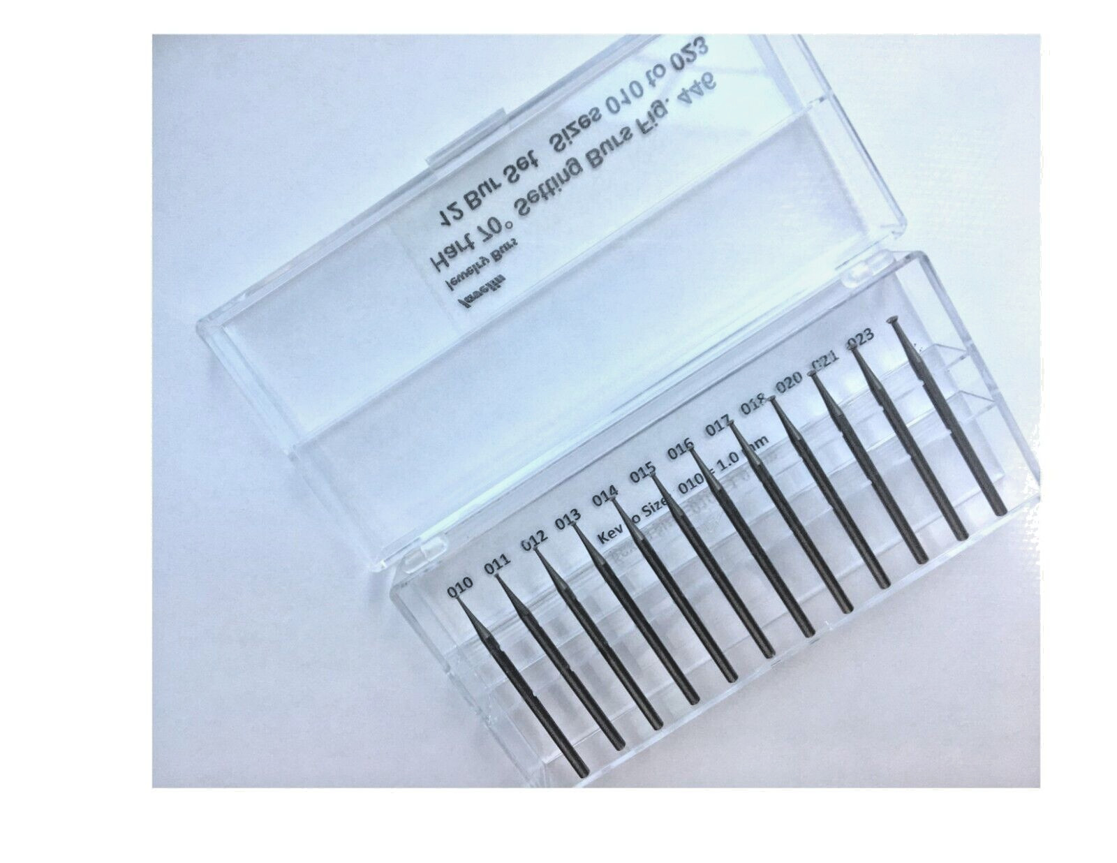 JEWELRY HART 70 DEG BUR SET FIG 446, 12 PCS 010-023 QUALITY BURS FOR JEWELERS