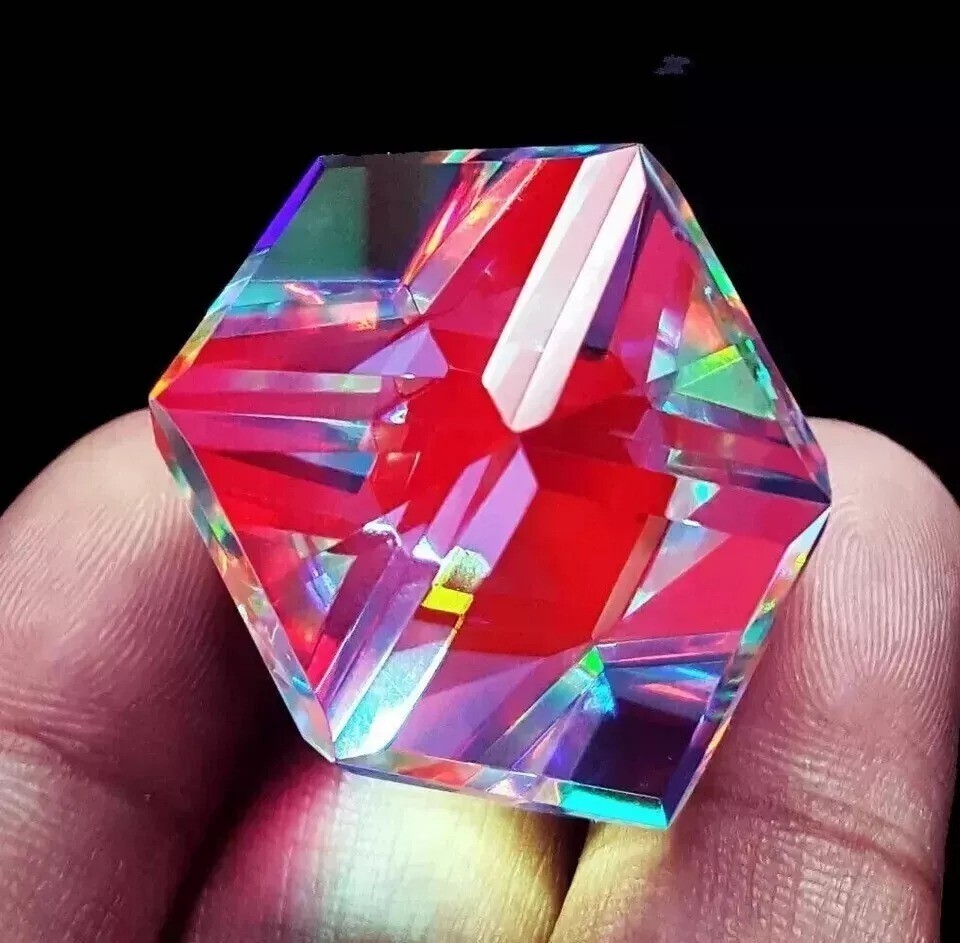 Natural Fancy Hexagon Cut 102-104 Ct Mystic Topaz Loose Gemstone EGL Certified