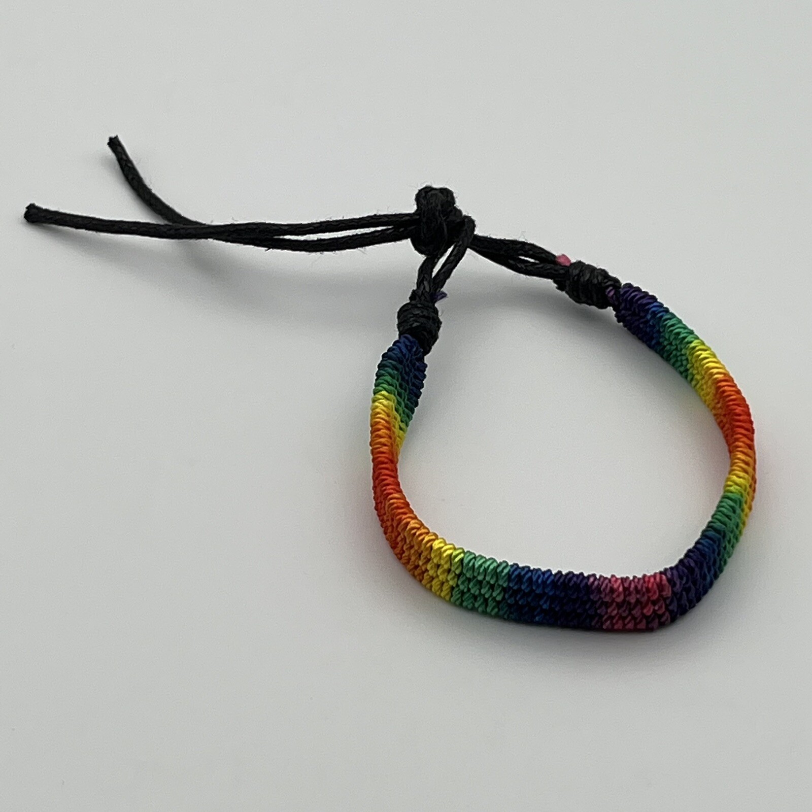 Pride Bracelet 2 Pack LGBTQ Awareness Ally Woven Rainbow Bracelet Anklet