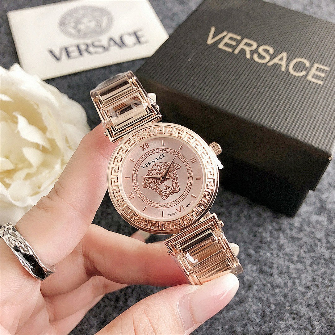 Versace Women’s Elegant Quartz Watch – 32mm Dial, Alloy Band with Box