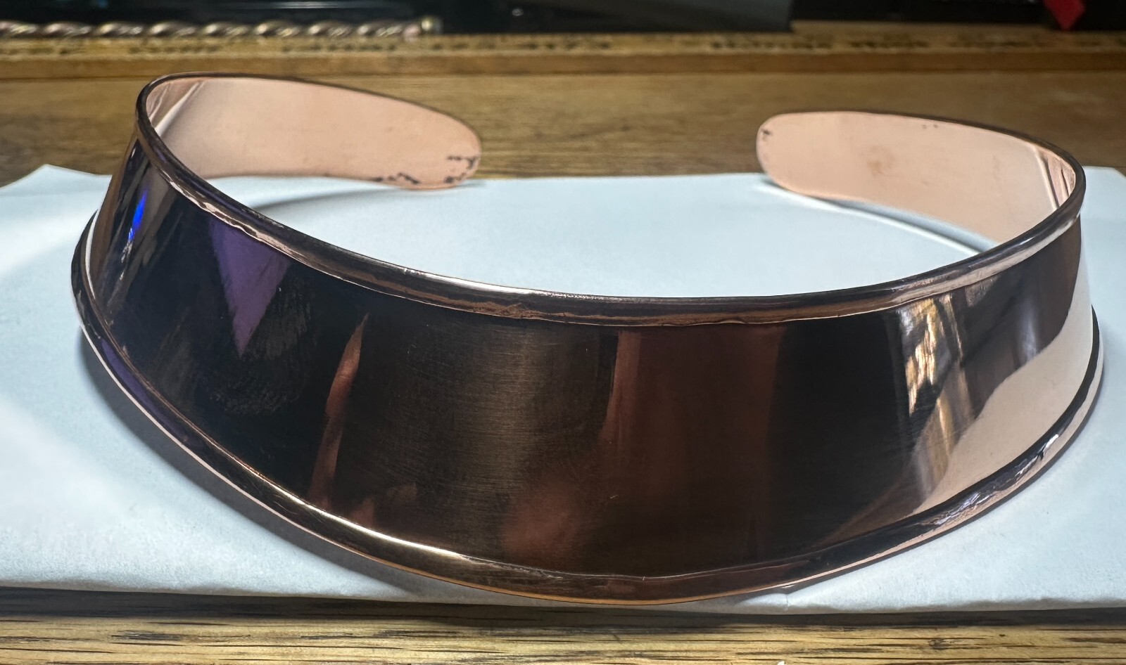 Solid copper choker #CC444 – 1 inch wide. High polish Finish.