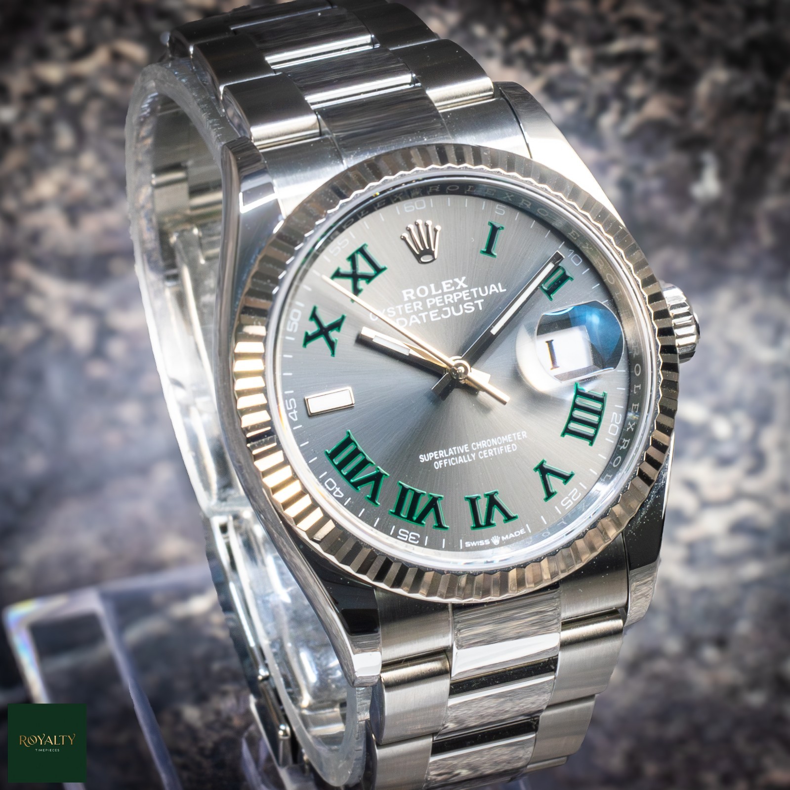 Rolex Datejust 36 126234 Wimbledon Dial Fluted Bezel Oyster 2025 Box and Papers
