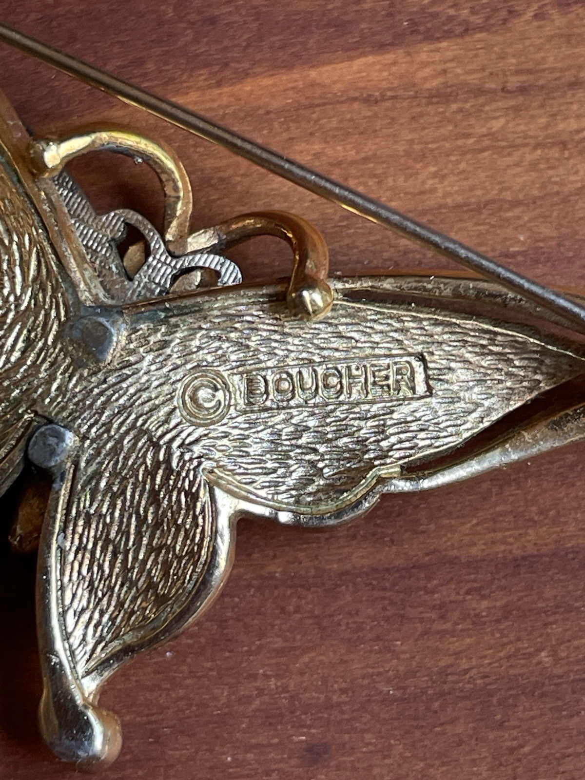 Stunning Vintage 1965 Signed Marcel Boucher Butterfly Brooch Pin (Design #9155P)