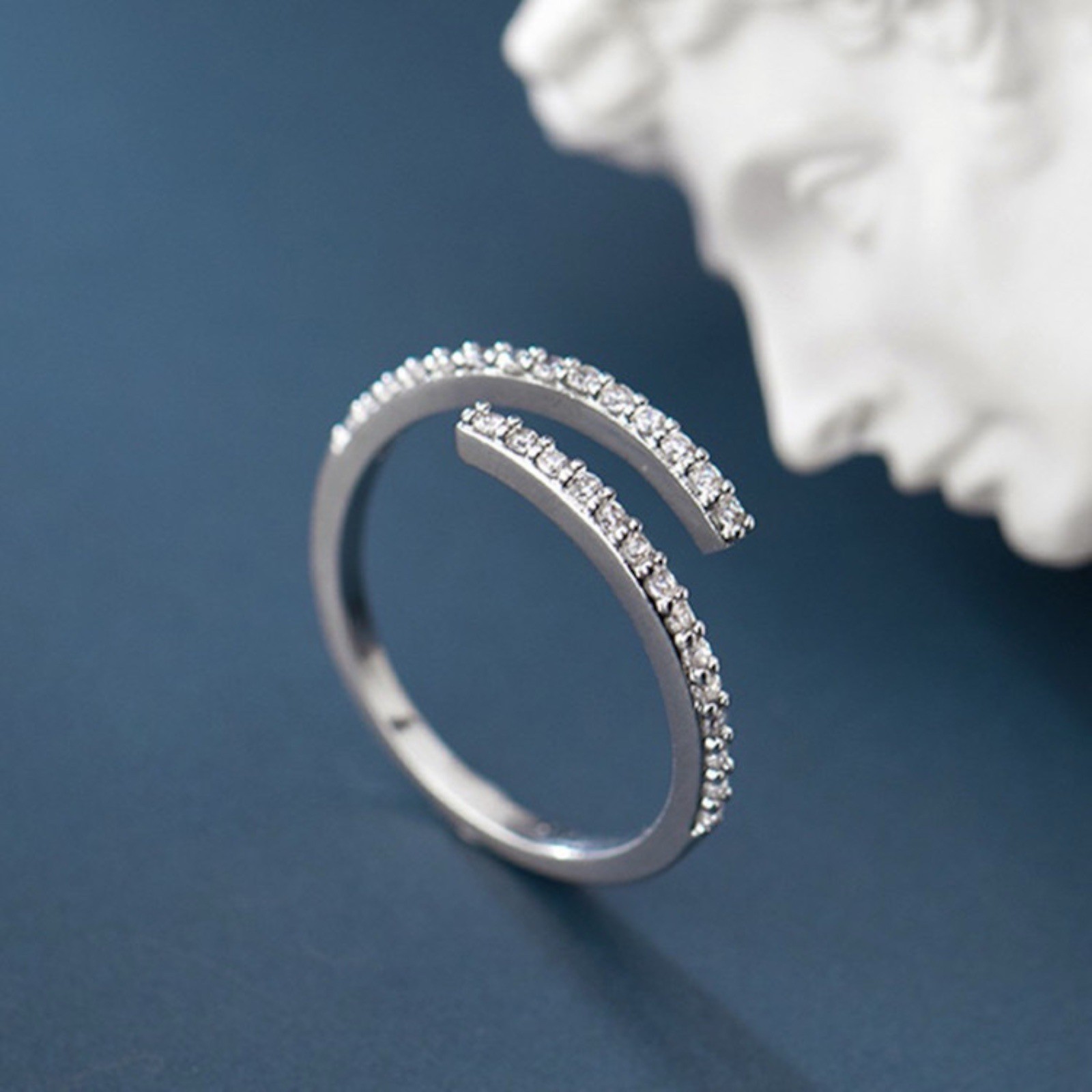 Adjustable Open Size Toe Ring Silver Plated Various Designs Lab-Created A81