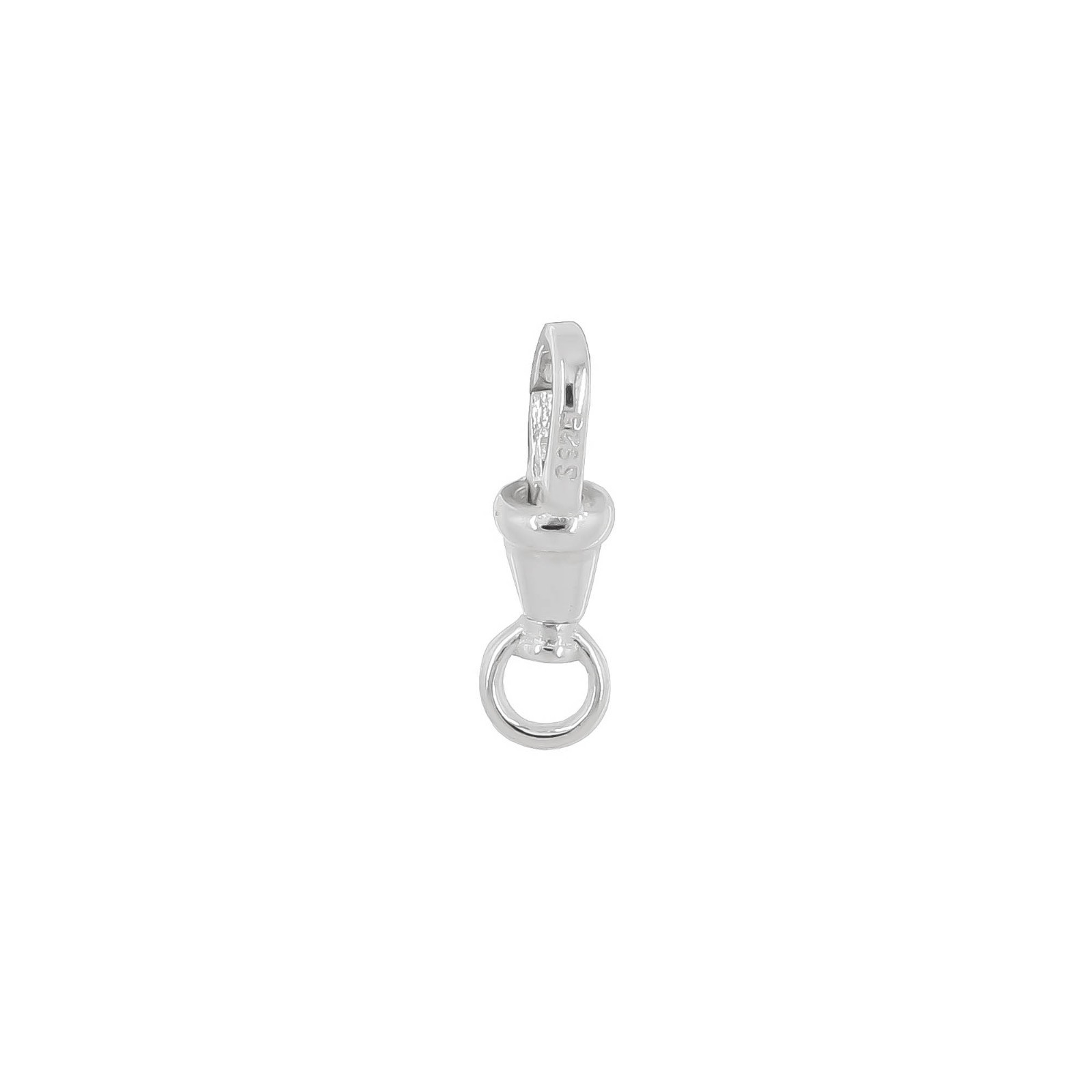Sterling Silver Small Auto Close Triggerless Swivel Lobster Clasp #97003