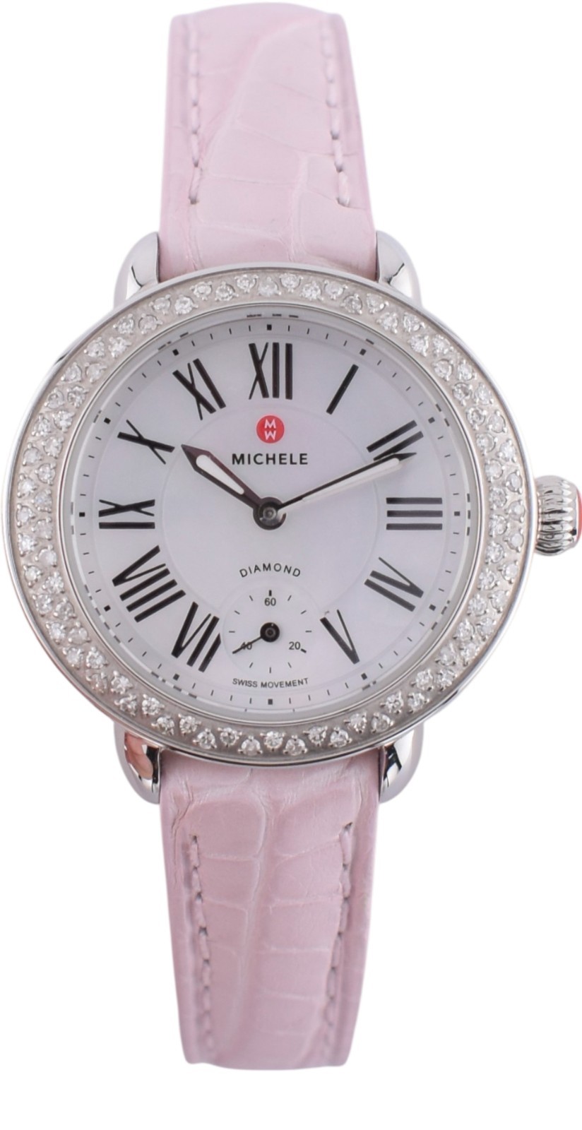 NEW Michele Serein Petite 28mm Diamond Watch Swiss Quartz MW21E01A1025 $1715.0