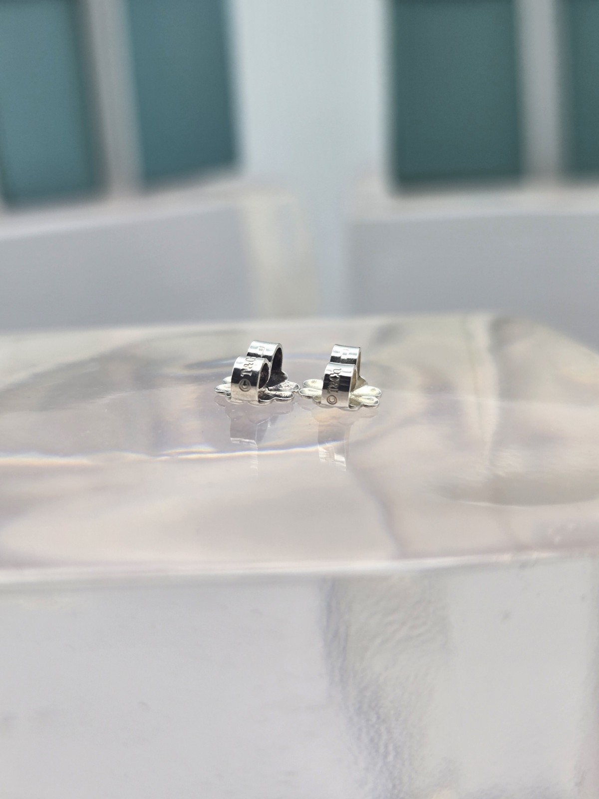 Authentic Tiffany & Co. Sterling Silver Earring Butterfly Push Back Backings