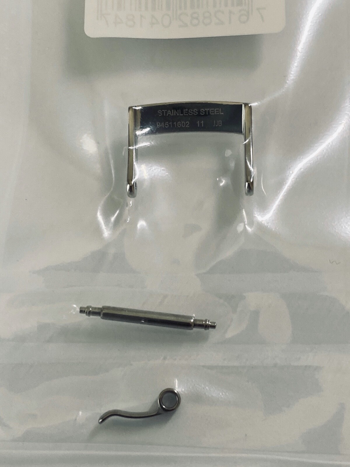 ORIGINAL OMEGA 16mm POLISHED Silver CLASP #94511602 For 16mm Strap at Buckle End