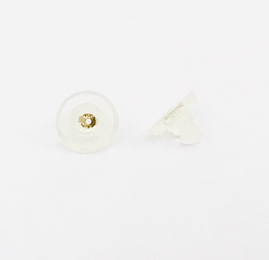 Solid 14K Yellow Gold Natural Blue Lapis 6 mm Round Ball Stud Earrings NEW