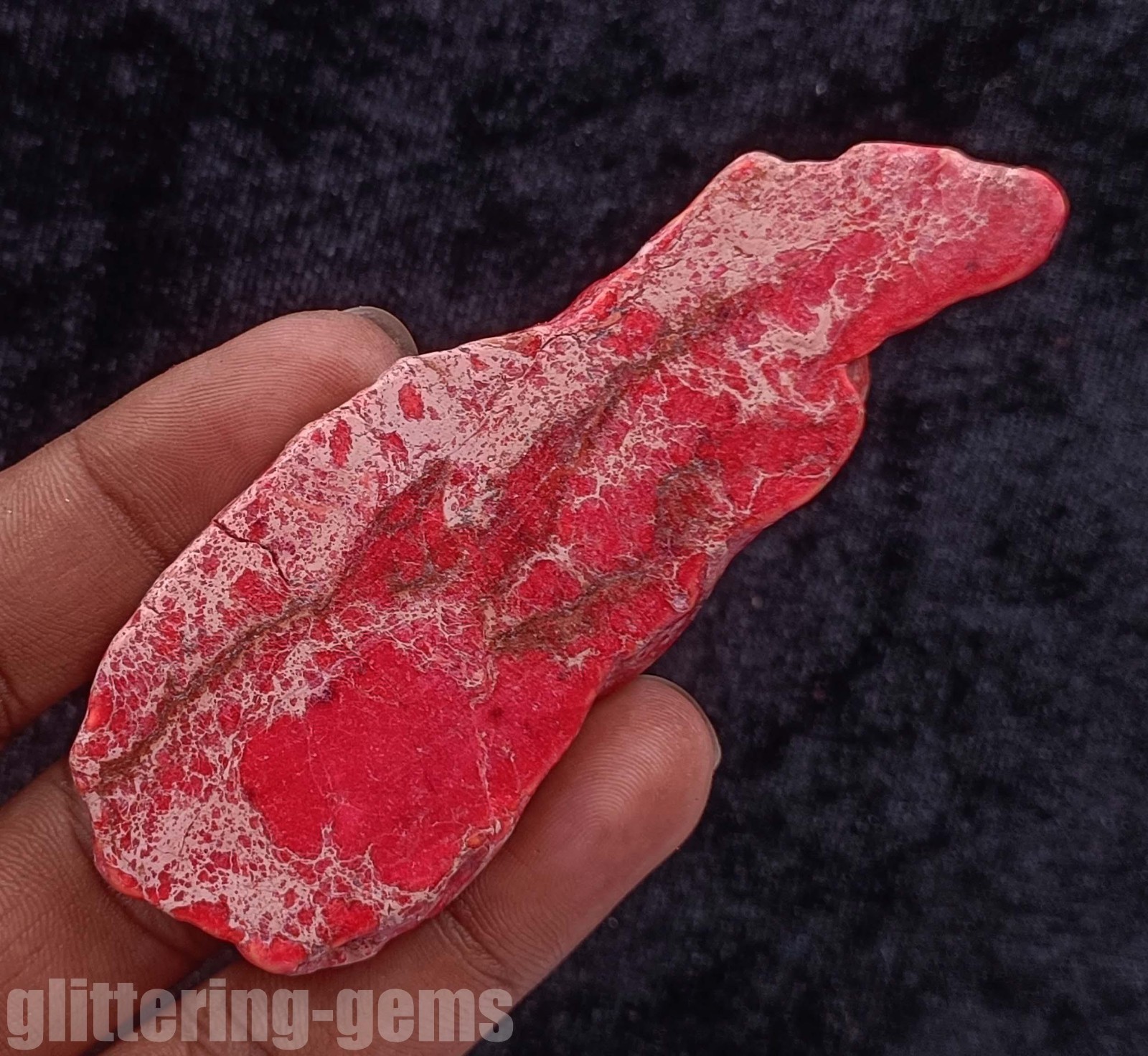 IGL Certified 186 Ct Red Turquoise Slab Rough Natural Gemstone from Arizona 5DNC