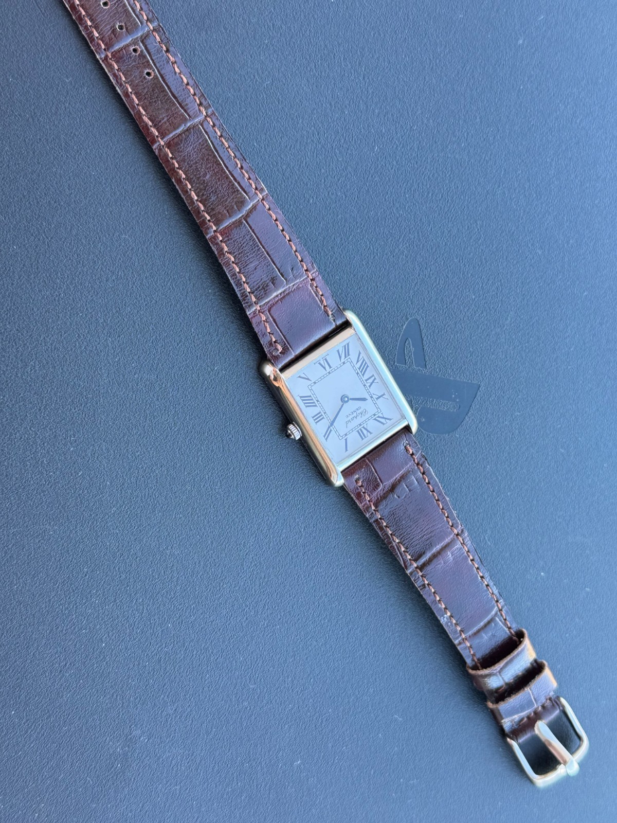 Chopard Tank Watch Manual Cal.895 Mens 8014 1 Swiss Made Year 1980 Rectangular
