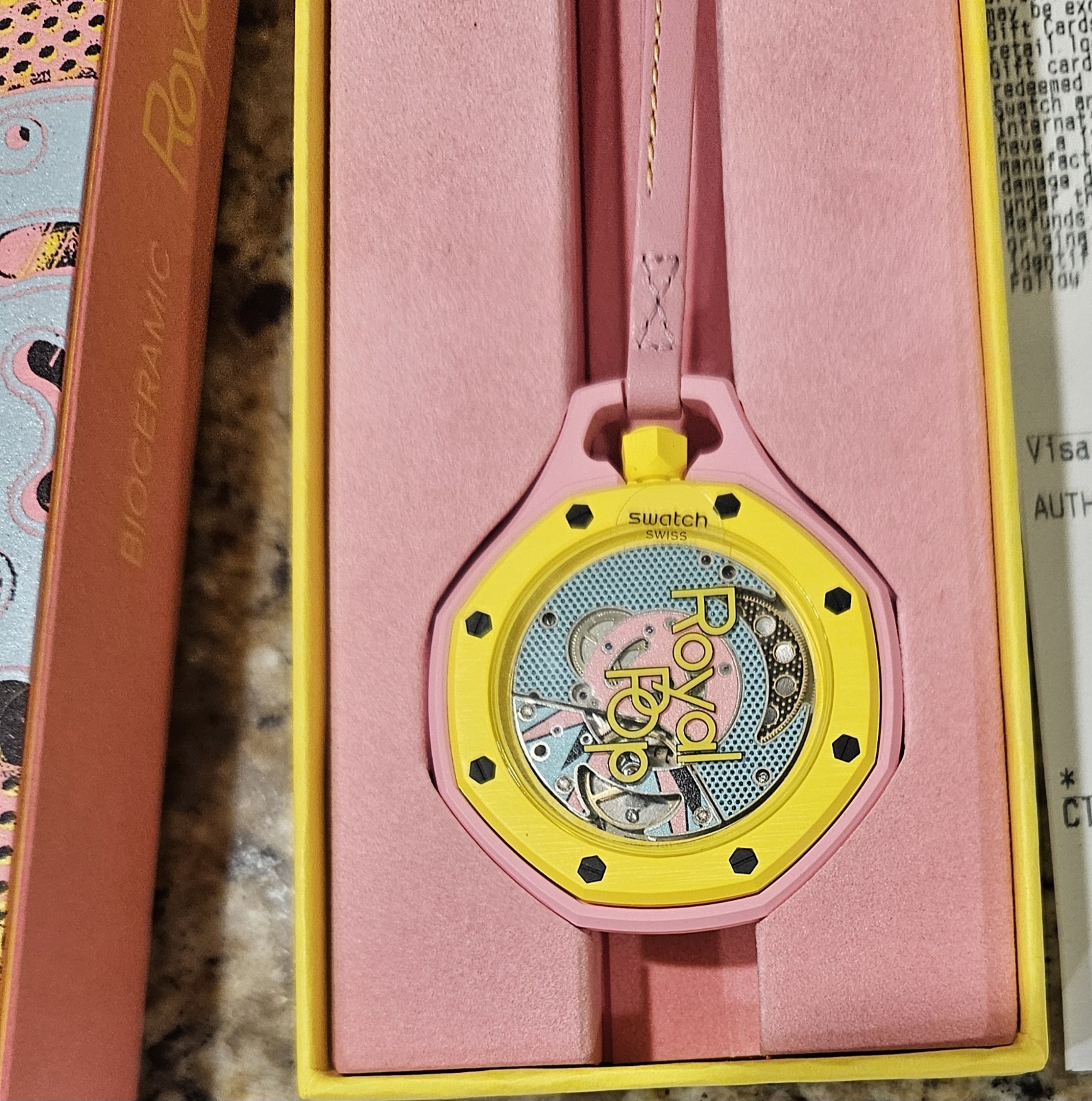 AP AUDEMARS PIGUET X SWATCH ROYAL POP | OTG ROZ | BRAND NEW IN BOX AND PAPERS