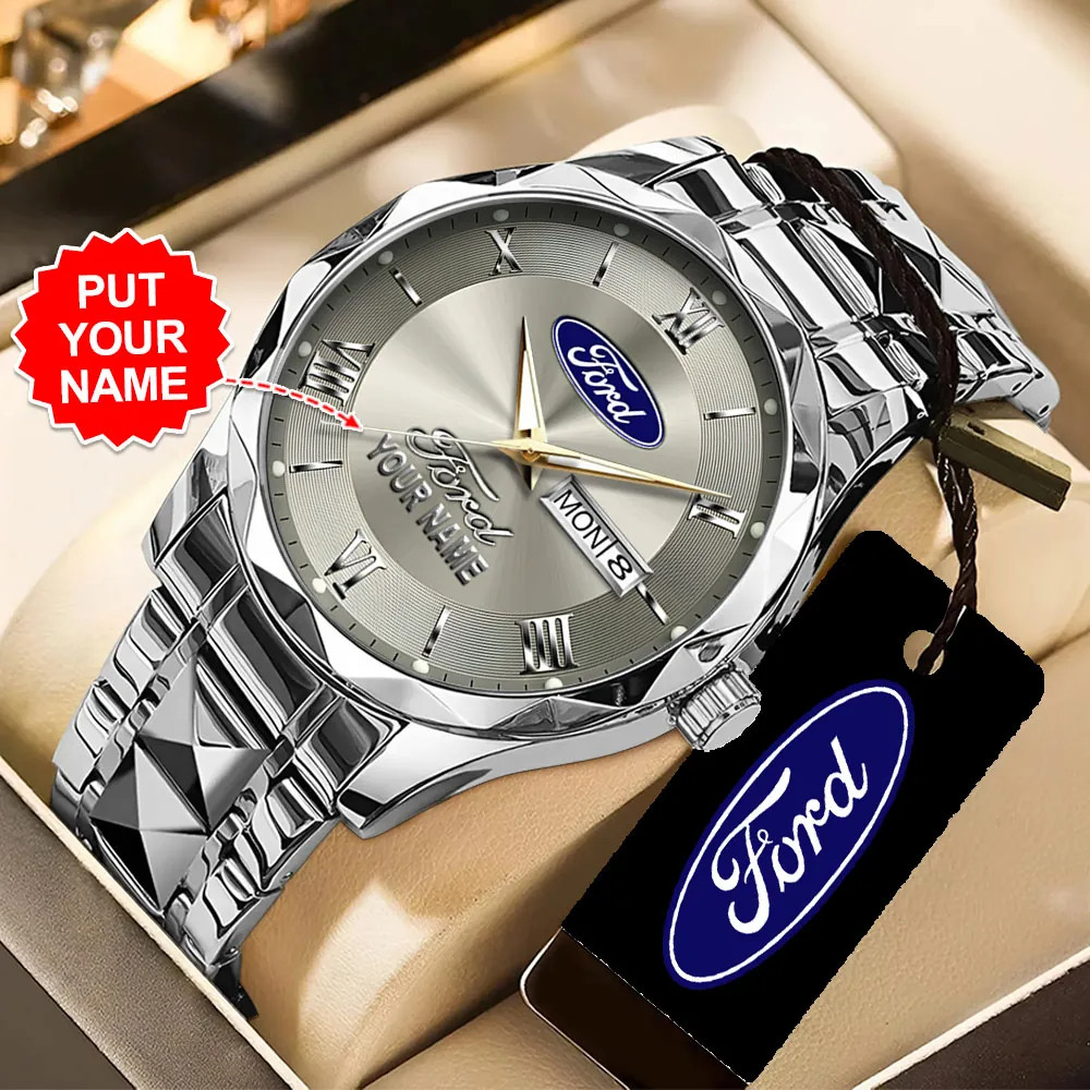 Personalized Ford Alloy Luxury Quartz Watch