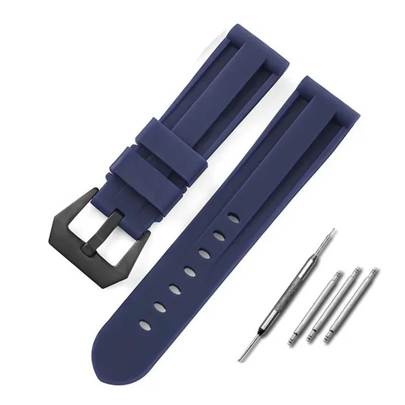 Silicone Rubber Watch Band Sport Replacement Strap 20mm 22mm 24mm 26mm