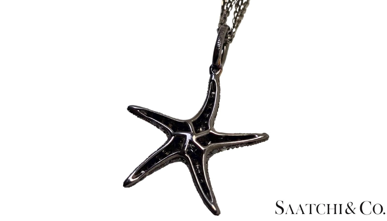 Black Gold 18K Pendant with 14K Chain – 0.65 Ct Natural Black Diamond, 5.3 Grams