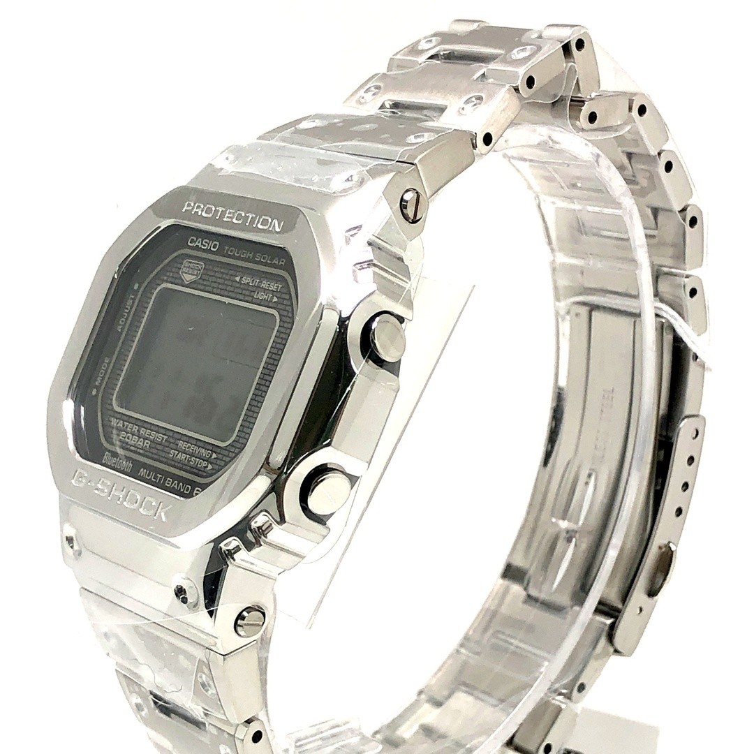 G SHOCK GMW B5000D 1 Full Metal Silver Radio Solar Bluetooth Equipped Mobile Lin