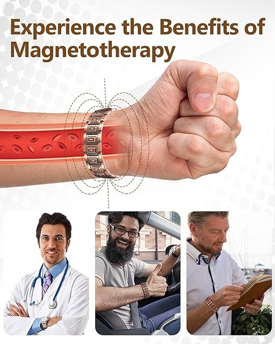 3500 Gauss Magnetic Copper Bracelet Colorful Heart for Women Pain Relief