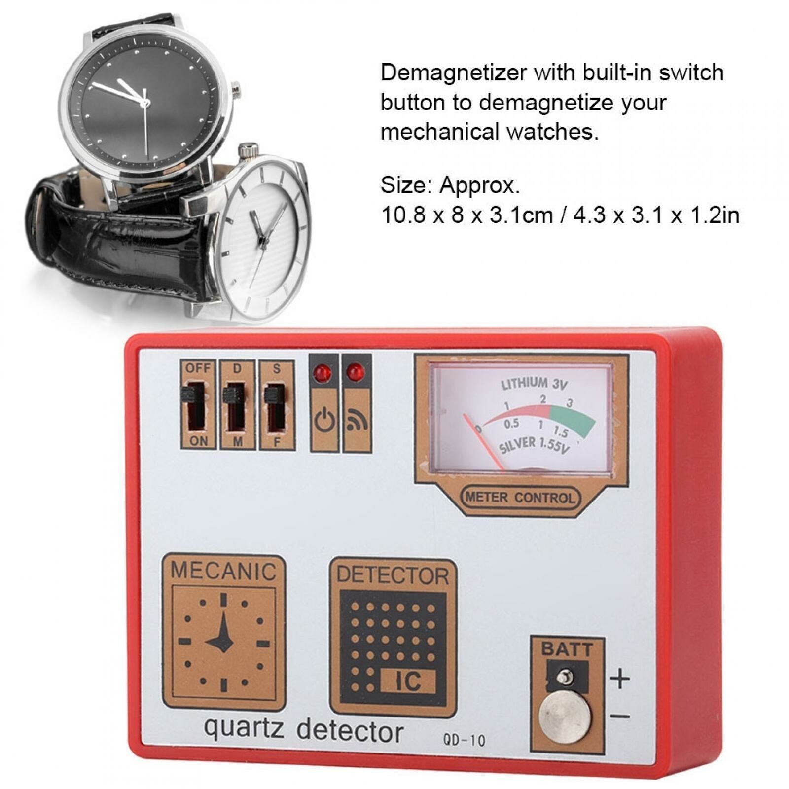 Lightweight Universal Watch Demagnetizor Watchmaker Tester Detector Degausser