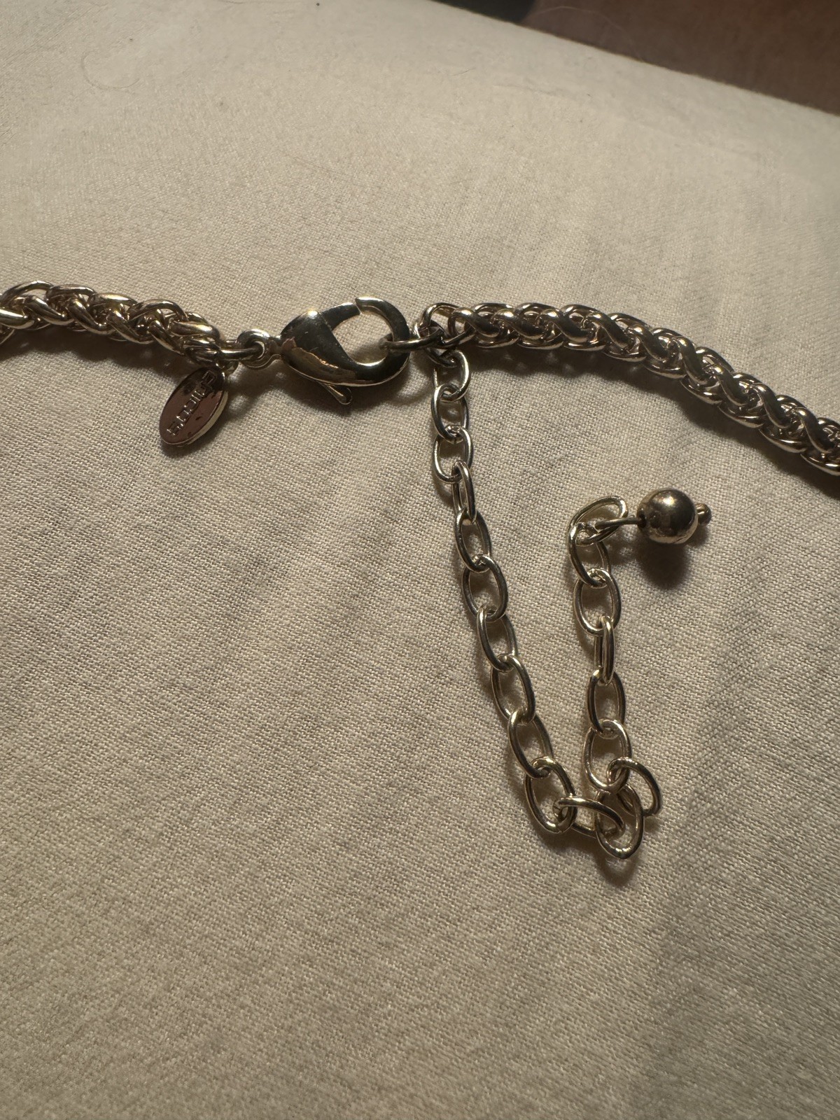 Chico’s Long Leopard Print Medallion Black Tassel Necklace 34″ Gold Tone