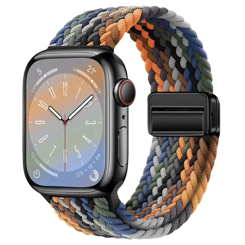 Braided Magnetic Buckle Band for Apple Watch 38-45mm Series SE 6-10 Ultra 2