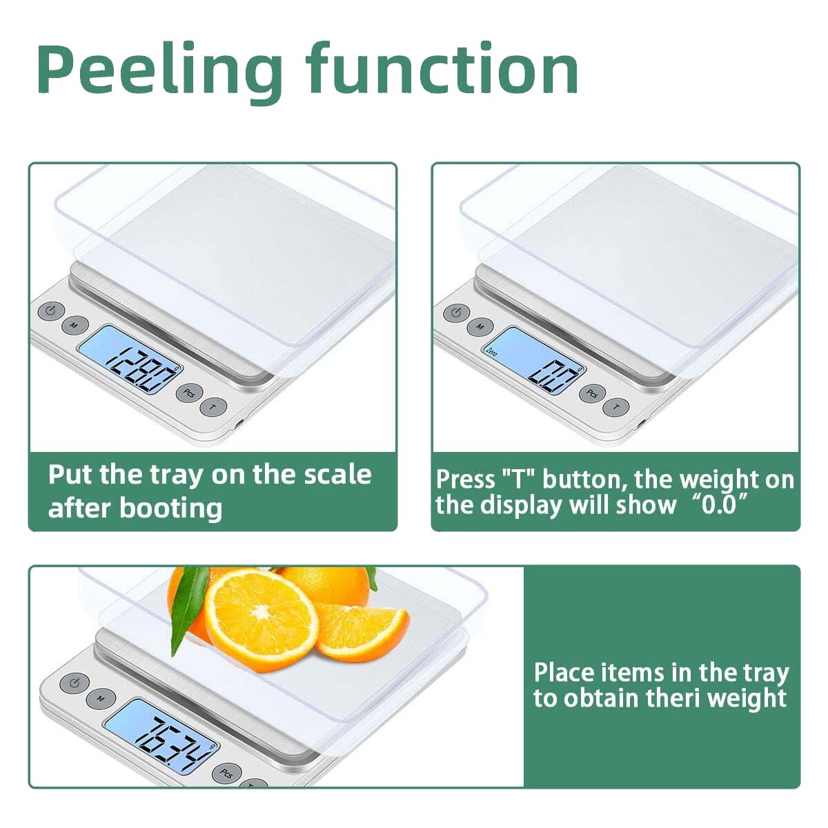 Portable 3000g Digital LCD Scale Jewelry Kitchen Food Balance Weight Gram