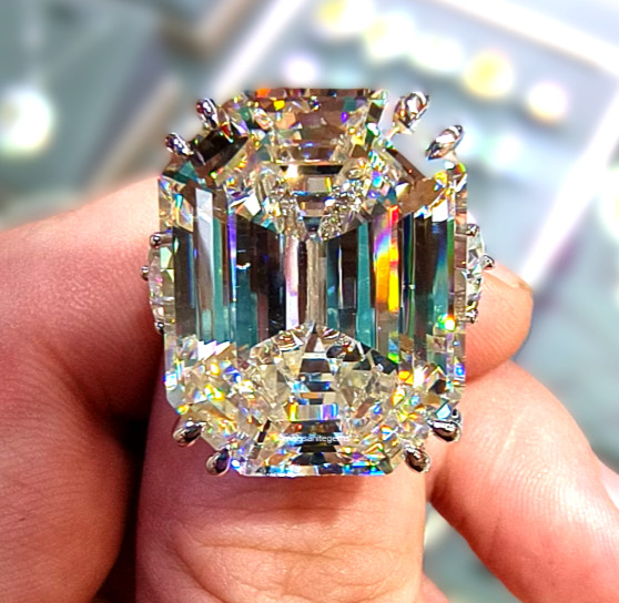 Rare 35 Ct Certified Treated Off White Engagement Ring with Diamond Accents, 925