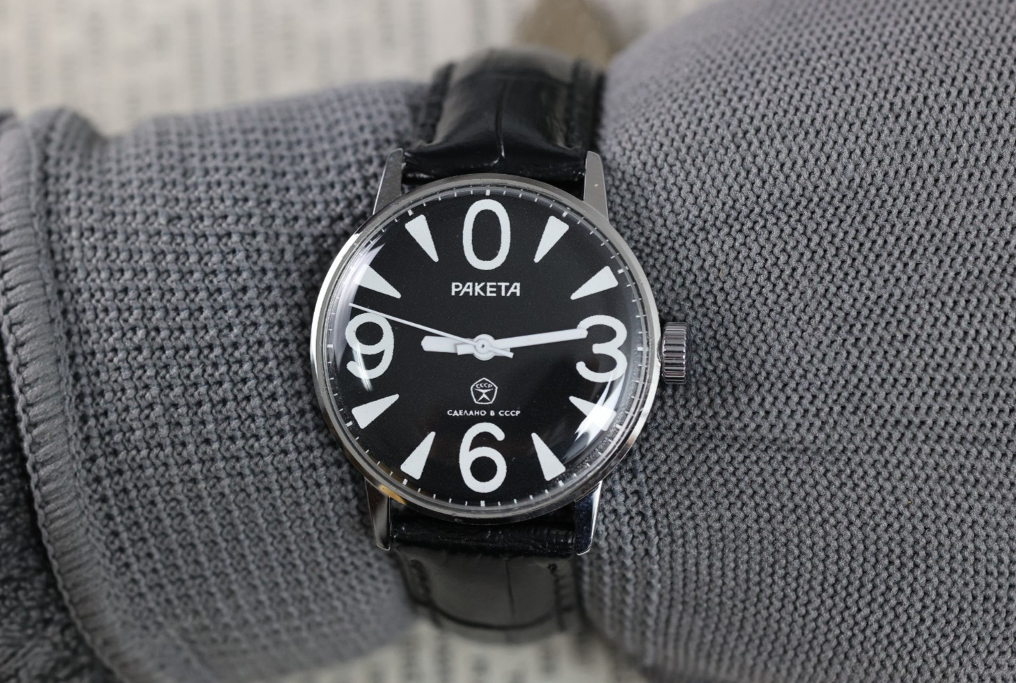 Raketa BIG ZERO mechanical 2609 Raketa small Zero raketa 0 Unisex case 34mm.