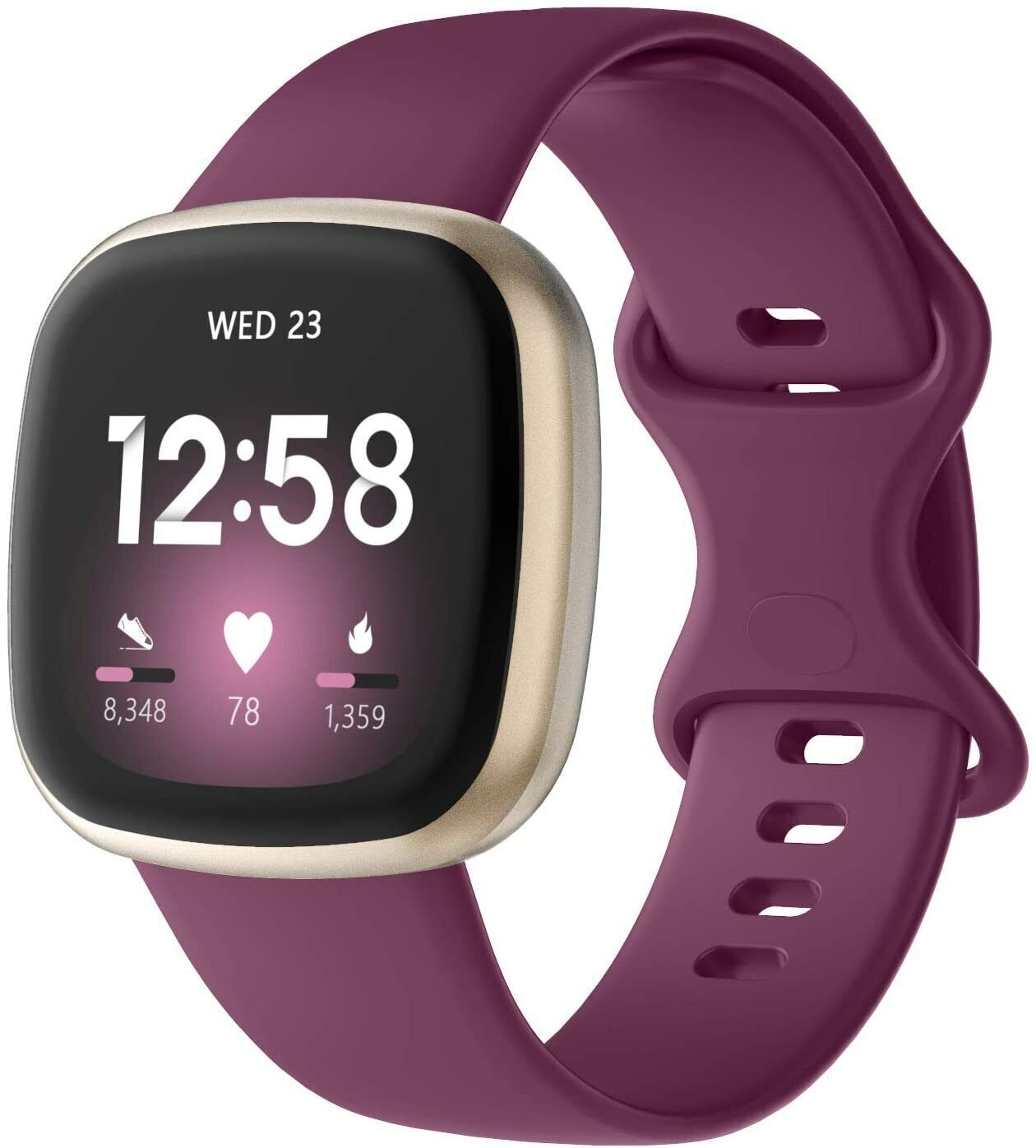 Silicone Strap Wristband Replacement Watch Band For Fitbit Versa 3/4 Sense 2