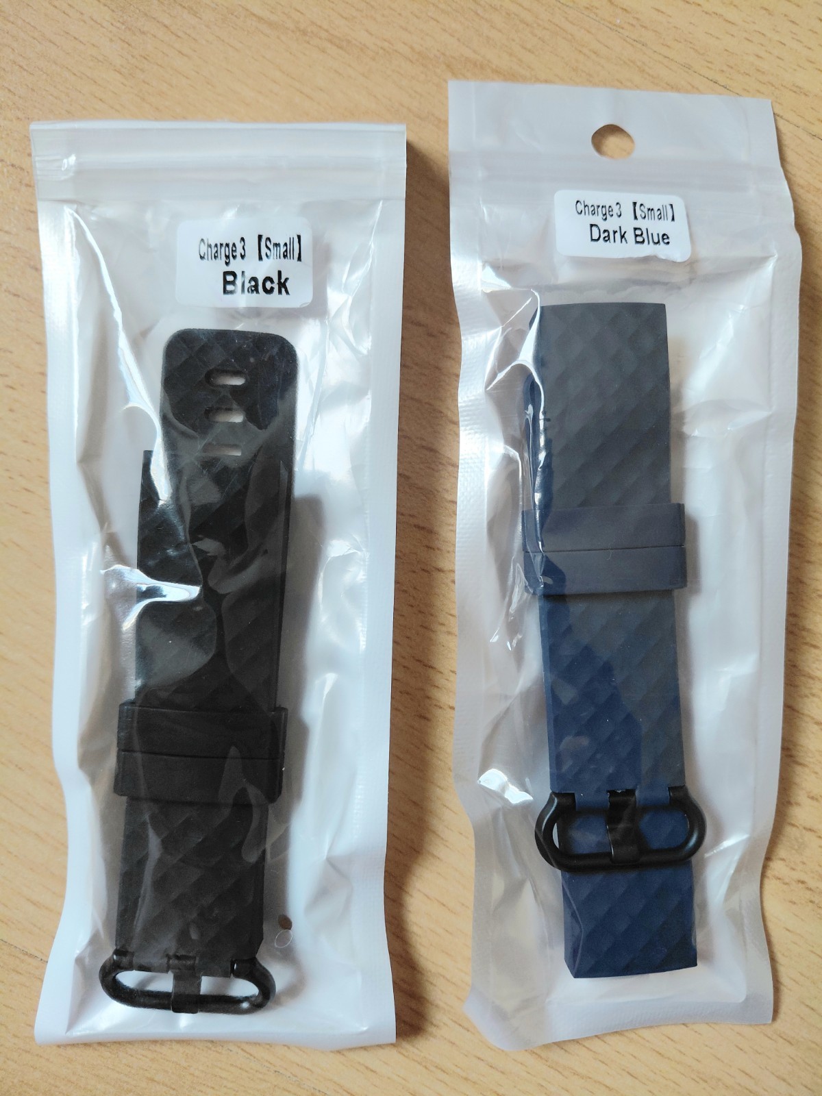 Fitbit Charge 3/4 Replacement Straps X 2 Black and Dark Blue – Size Small -BNWT.