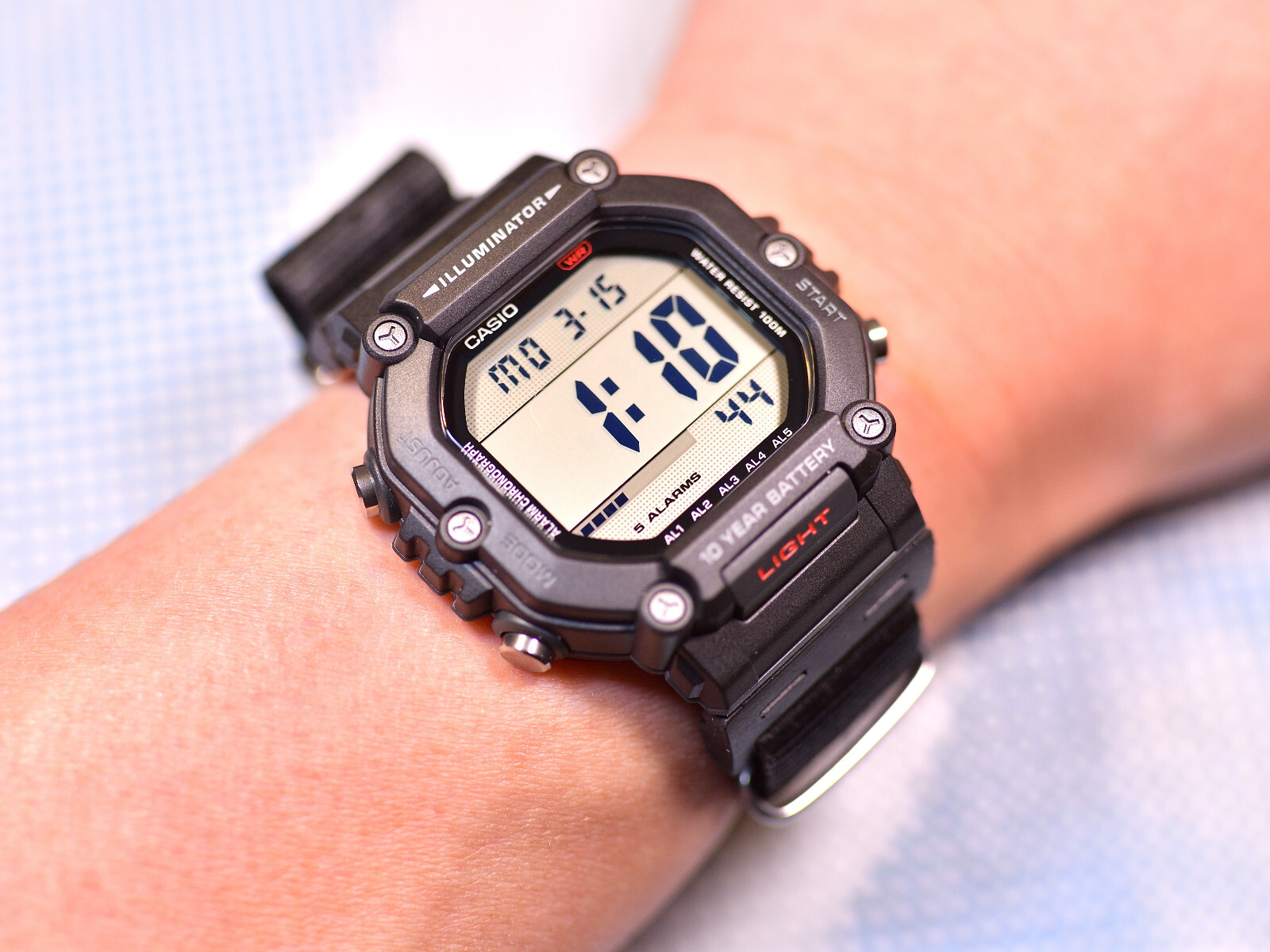 Tough Resin Strap Adapter For Casio AE1600 Digital Series Watch